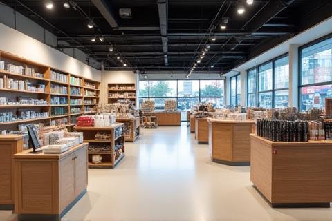 Modern retail store interior
