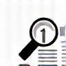 Step 1 icon - Magnifying glass representing discovery and analysis