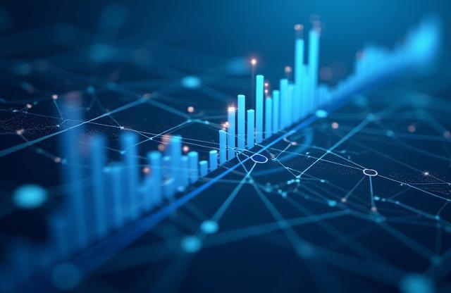 Abstract graphic representing data analysis and strategy